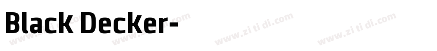 Black Decker字体转换 Black Decker字体转换